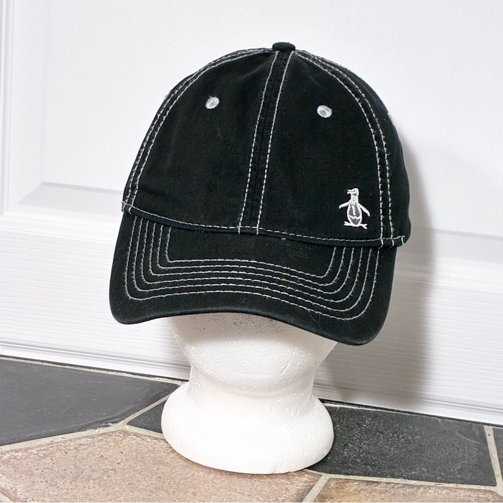 Original Penguin Contrast Stitch Logo Cap Black Men’s OS